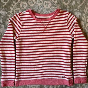 Levi’s red striped crew sweatshirt | Women’s small